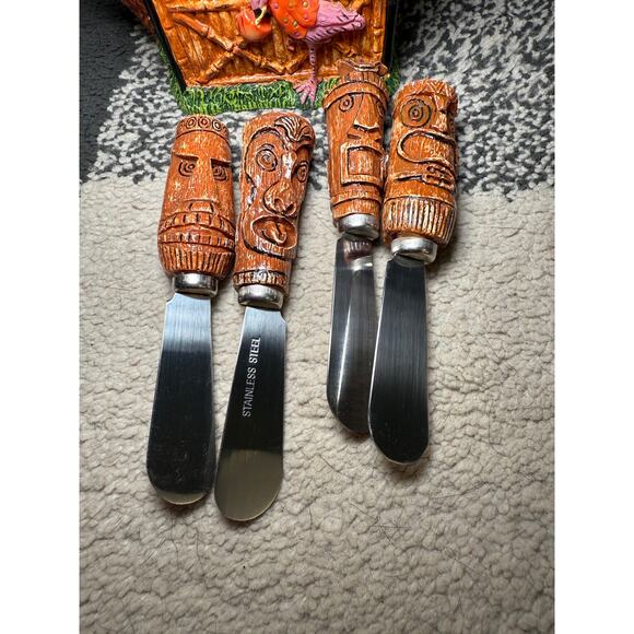 Flamingo fun 5 piece spreader tiki hut‎ decorative party event occasion summer - Picture 6 of 7